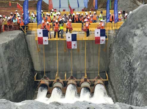 Panama Canal Locks Flooding
