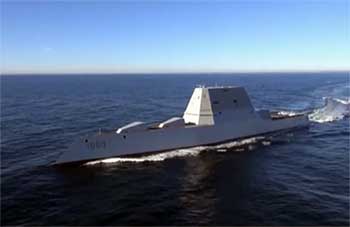 US Navy Zumwalt Sea Trials